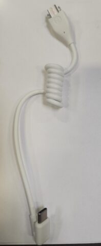 Freedom Micro® II 6-8" Coiled USB-C Cable w/ Straight Connector - for tablets